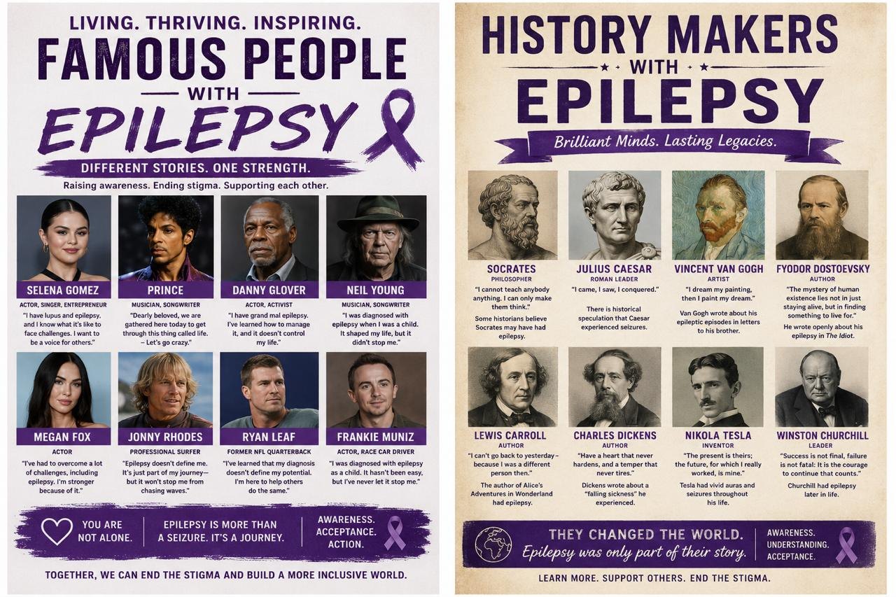 Epilepsy awareness campaign posters