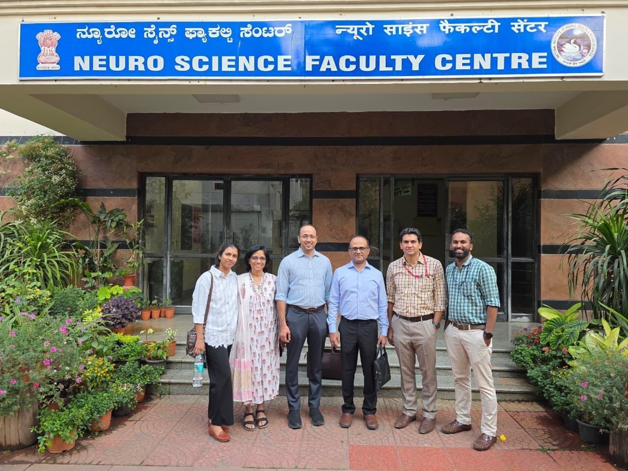 Neuroscience faculty centre with Dr. Sachin and colleagues